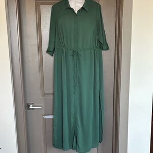 Torrid Green Long Sleeve Dress